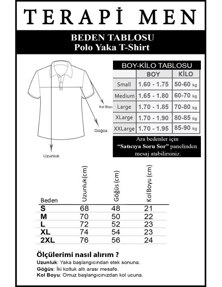 Erkek Hardal Slim Fit Pamuklu Kot Yaka Polo Yaka T-shirt