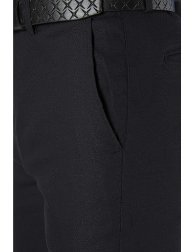 Siyah Pamuklu Slim Fit Dar Kesim Klasik Pantolon