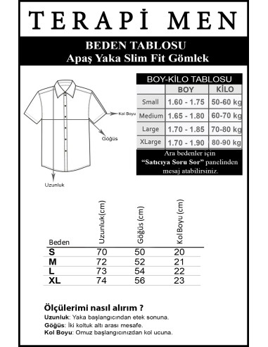 Erkek Krem Kısa Kollu Slim Fit Çizgi Desenli Pamuklu Yazlık Gömlek